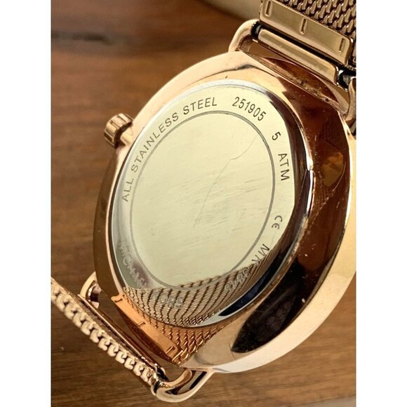 Michael Kors Women's Watch MK3845 Portia Quartz 37mm Rose Gold Stainless… - Picture 6 of 13
